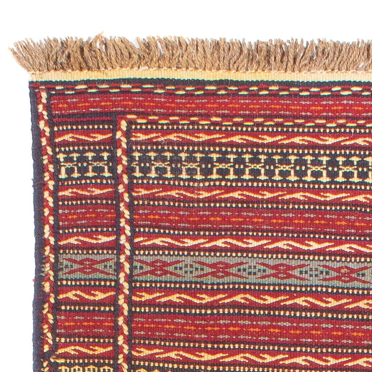 Løber Kelim-tæppe - orientalsk - 200 x 72 cm - flerfarvet