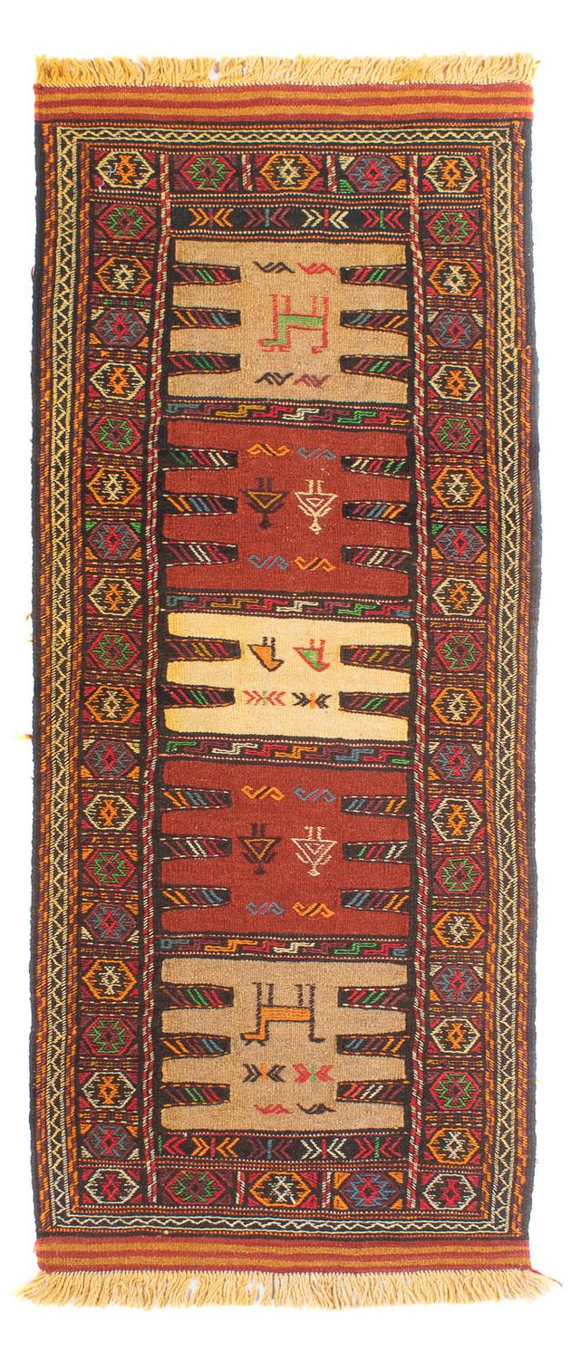 Kelim-tæppe - orientalsk - 170 x 68 cm - flerfarvet