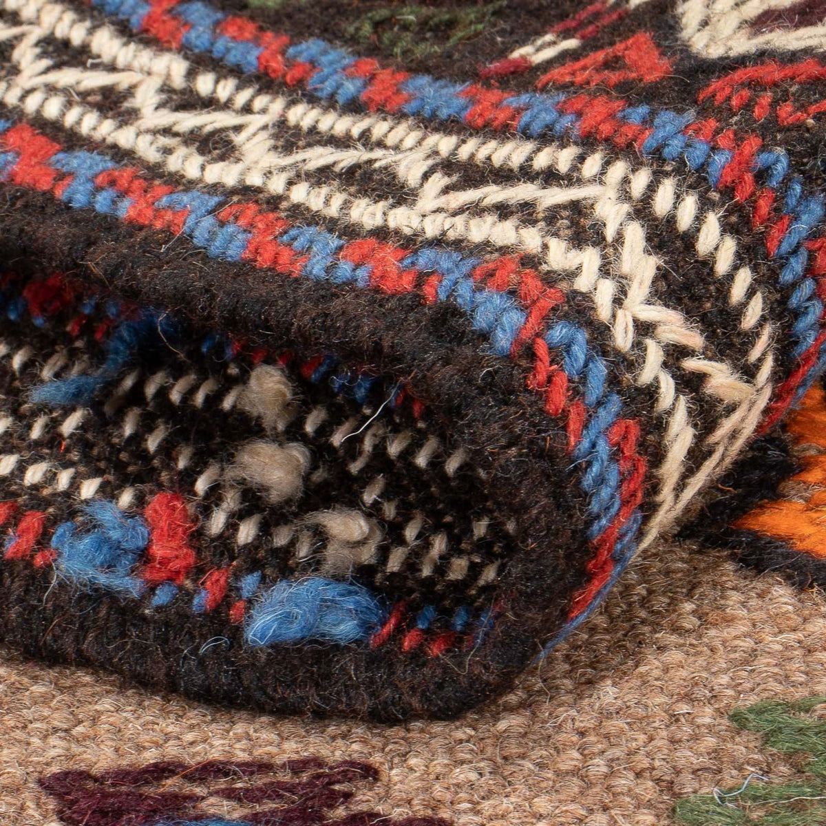 Løber Kelim-tæppe - orientalsk - 200 x 100 cm - flerfarvet