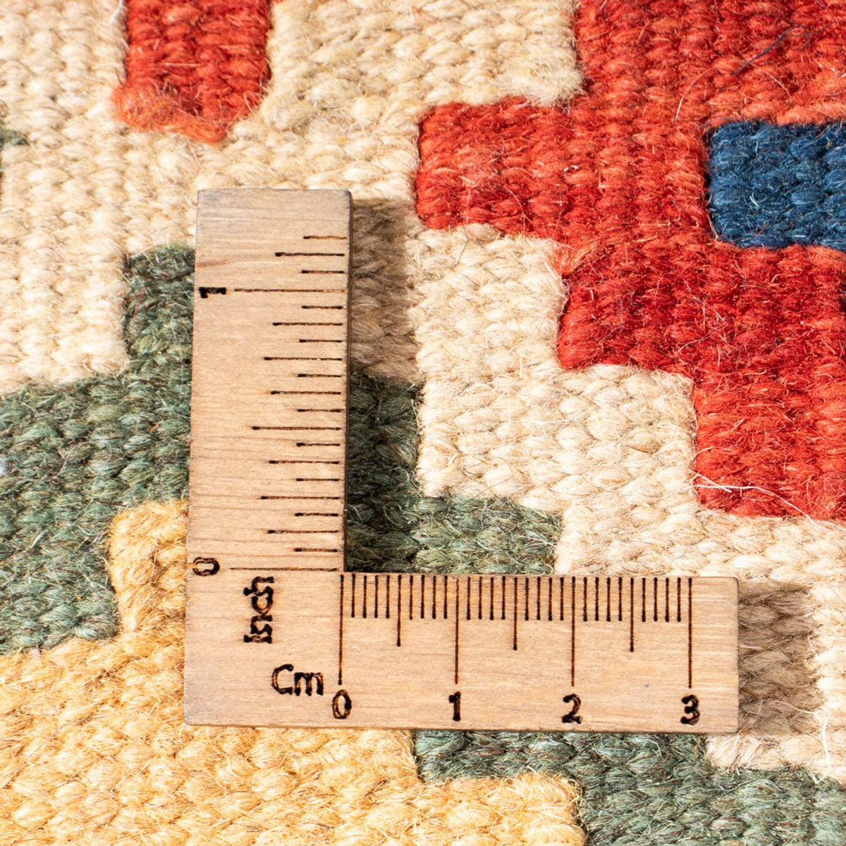 Kelim-tæppe - orientalsk - 93 x 63 cm - flerfarvet