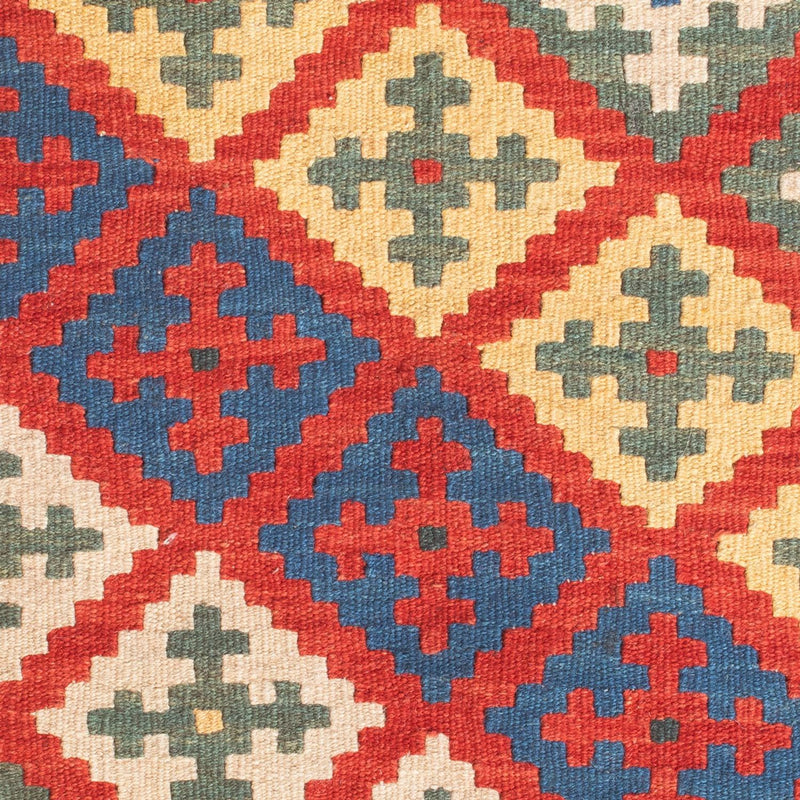 Kelim-tæppe - orientalsk - 94 x 64 cm - flerfarvet