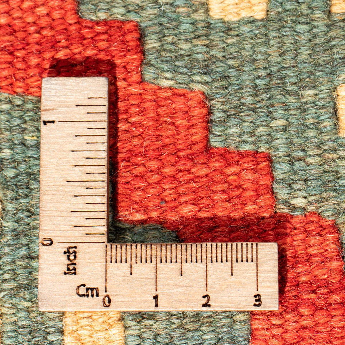 Kelim-tæppe - orientalsk - 94 x 64 cm - flerfarvet