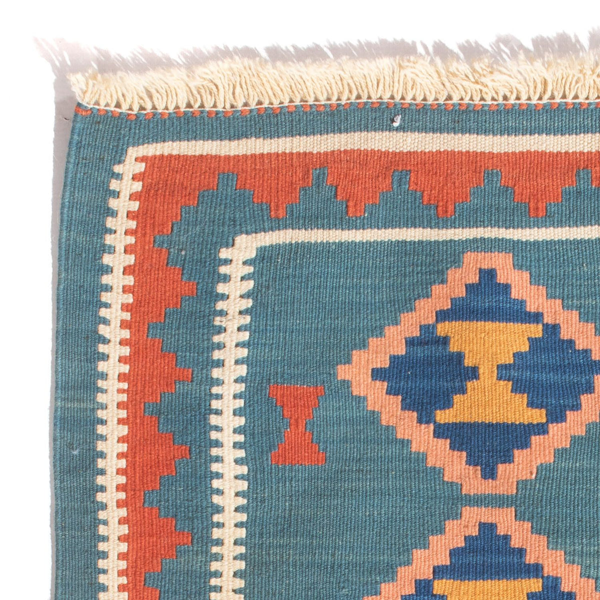 Kelim-tæppe - orientalsk - 96 x 63 cm - flerfarvet