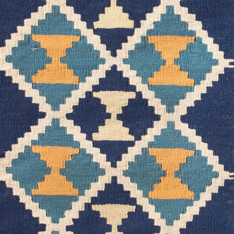 Kelim-tæppe - orientalsk - 87 x 57 cm - flerfarvet