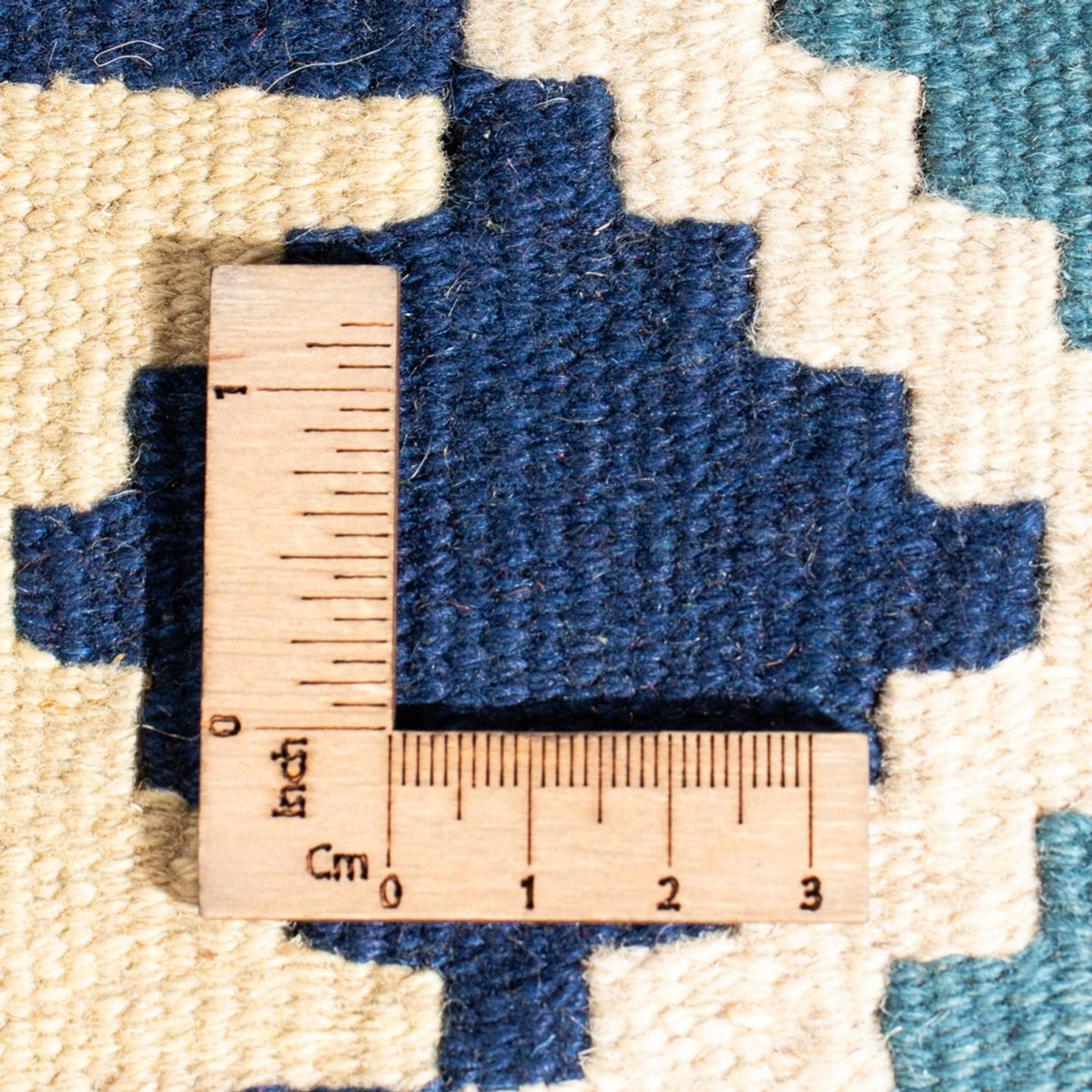 Kelim-tæppe - orientalsk - 87 x 57 cm - flerfarvet