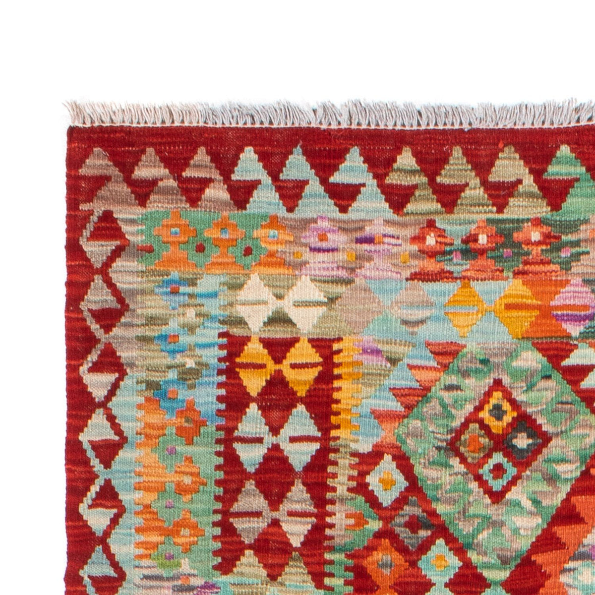 Kelim Carpet - Splash - 183 x 134 cm - flerfarvet