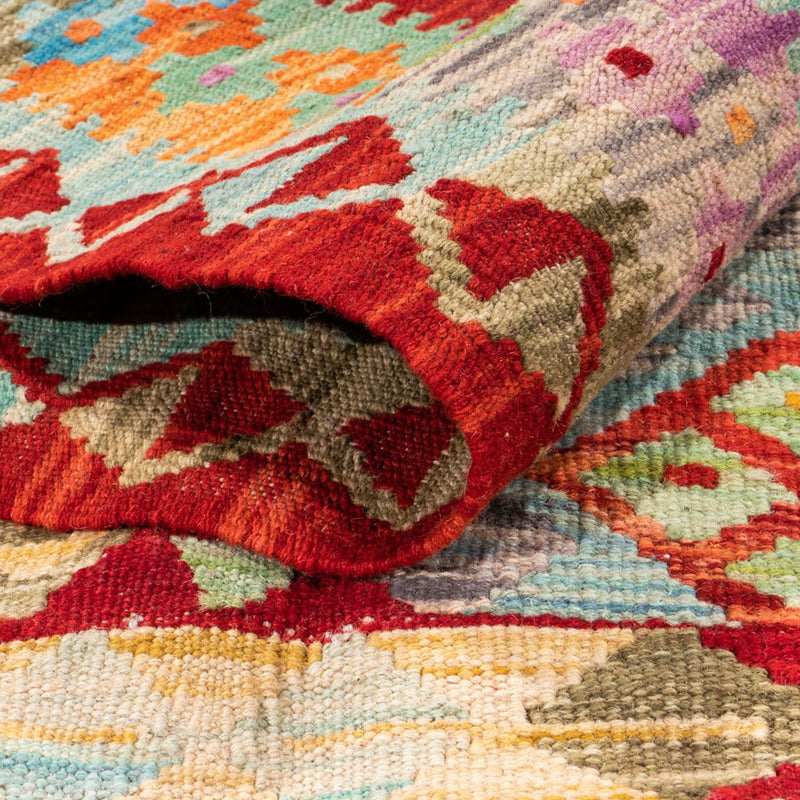 Kelim Carpet - Splash - 183 x 134 cm - flerfarvet