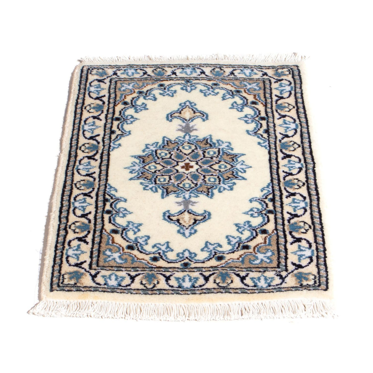 Persisk tæppe - Nain - 60 x 40 cm - creme