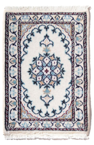 Persisk tæppe - Nain - 60 x 40 cm - creme