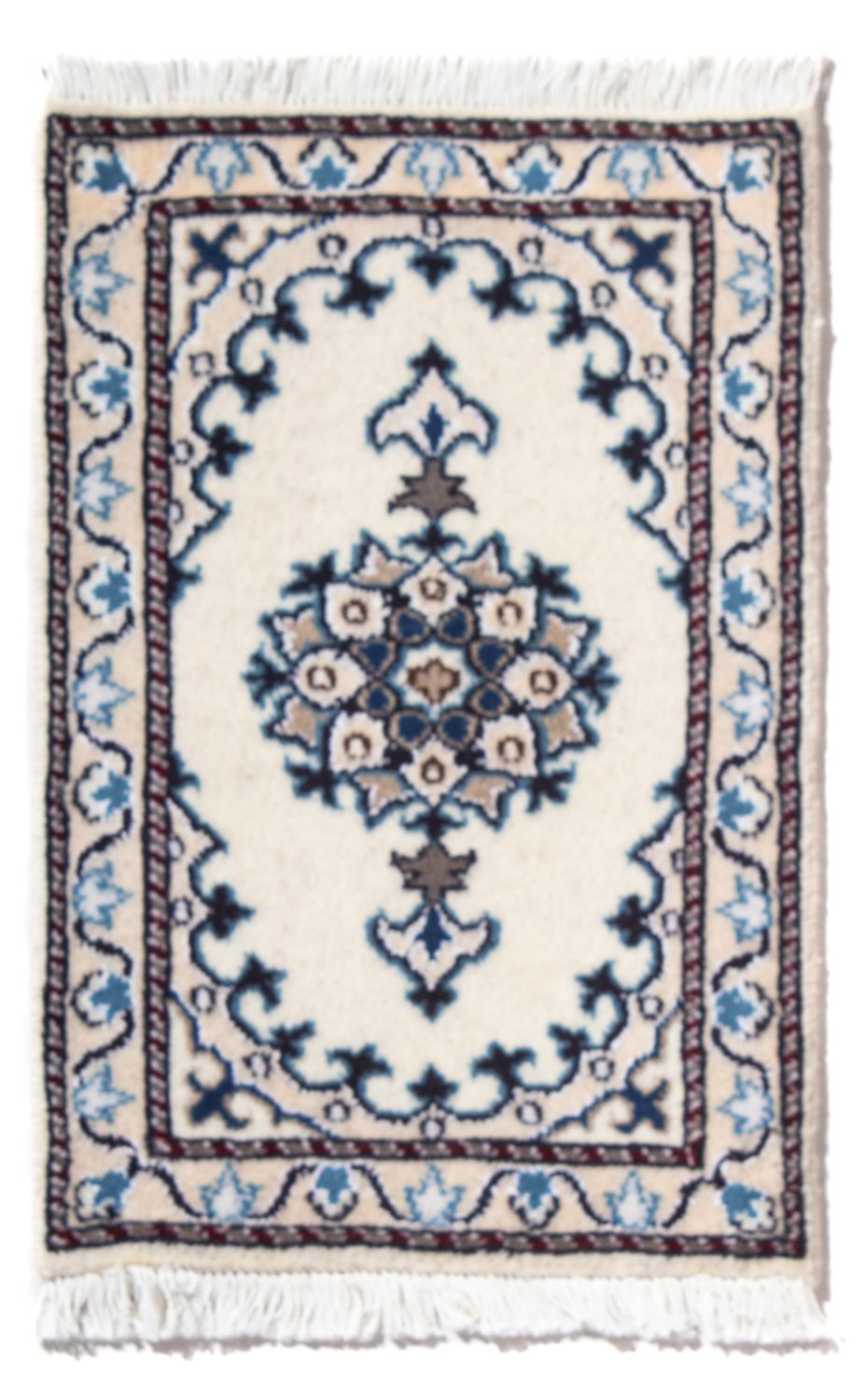 Persisk tæppe - Nain - 60 x 40 cm - creme