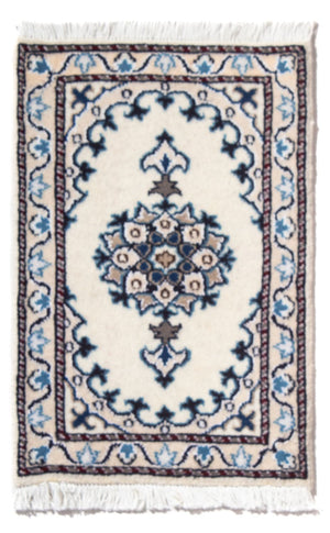 Persisk tæppe - Nain - 60 x 40 cm - creme