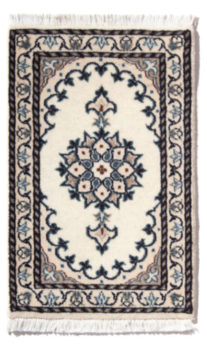 Persisk tæppe - Nain - 60 x 40 cm - creme