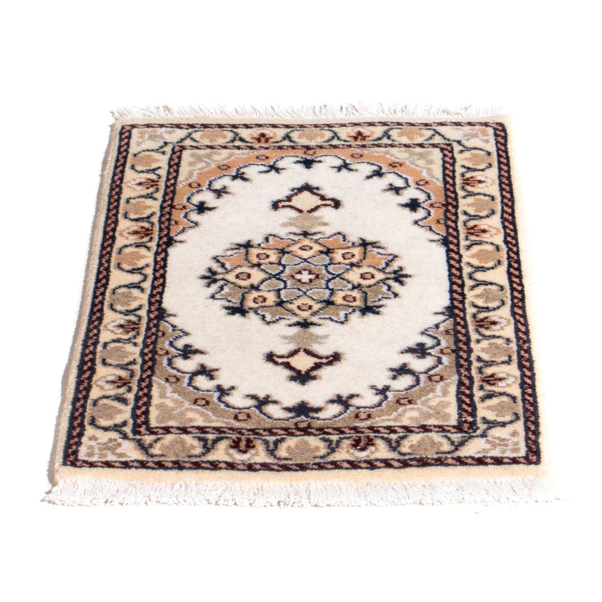 Persisk tæppe - Nain - 60 x 40 cm - creme