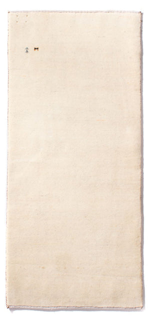 Gabbeh-tæppe - Persisk - 160 x 75 cm - creme
