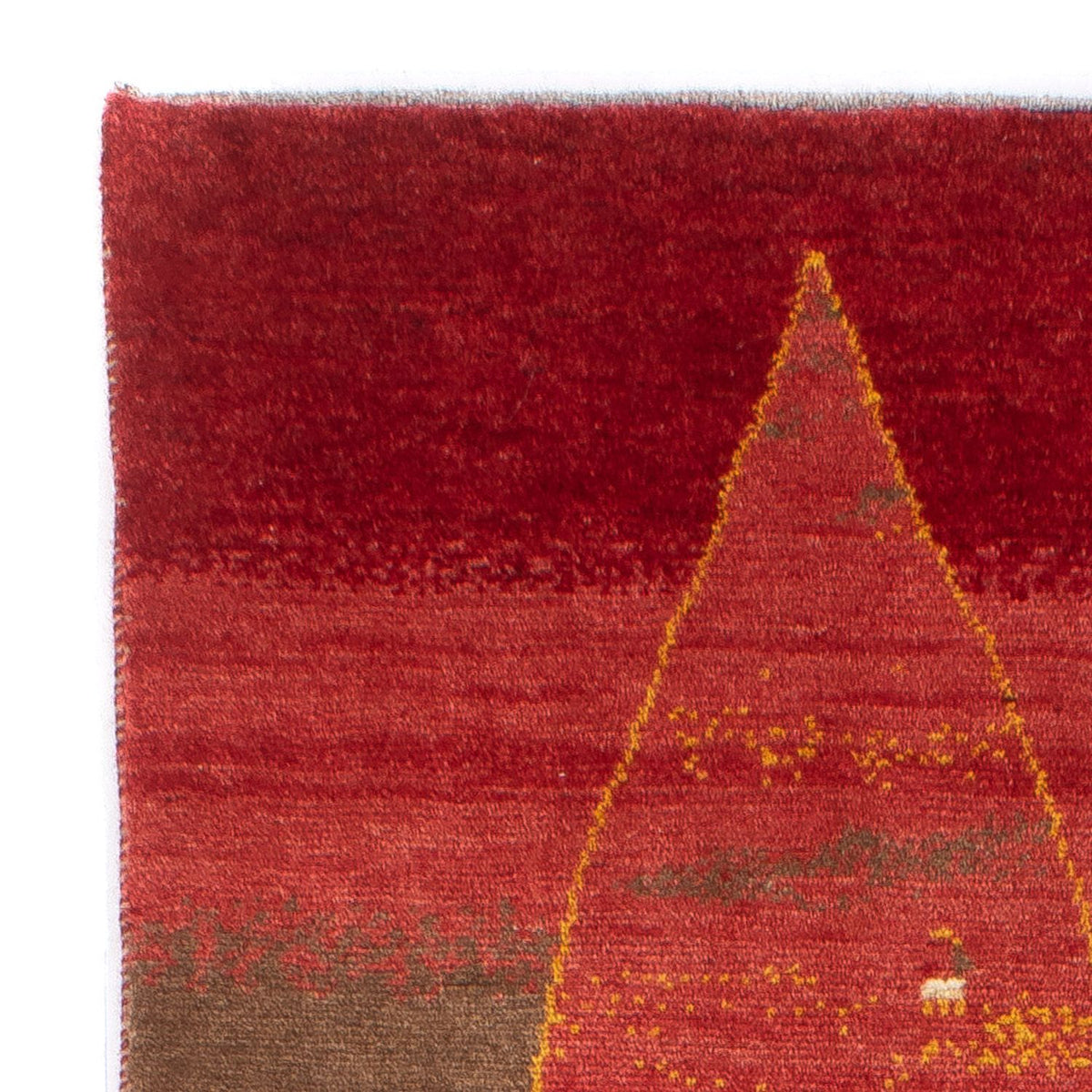 Løber Gabbeh-tæppe - Persisk - 205 x 74 cm - rød