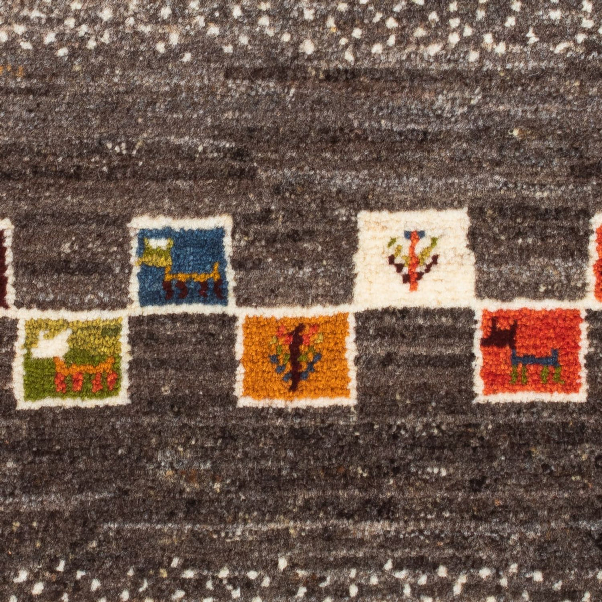 Gabbeh-tæppe - Persisk - 92 x 63 cm - flerfarvet