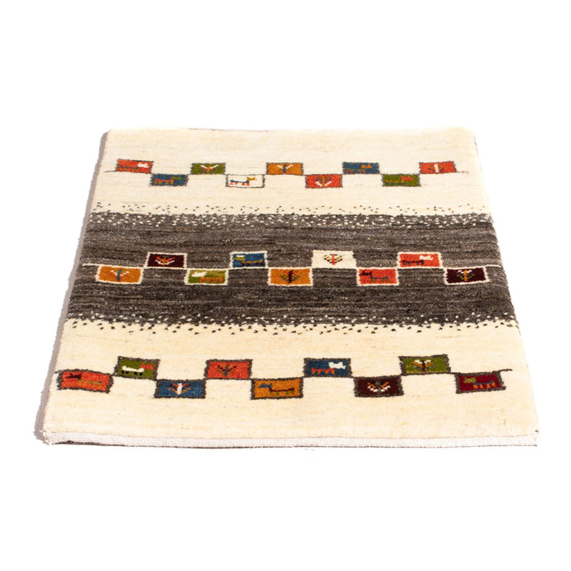 Gabbeh-tæppe - Persisk - 92 x 63 cm - flerfarvet