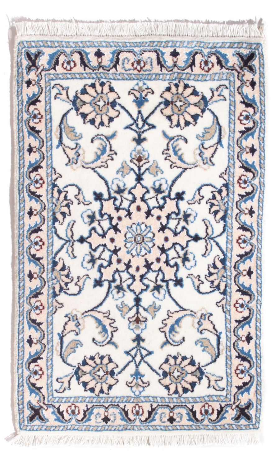 Persisk tæppe - Nain - 90 x 60 cm - creme