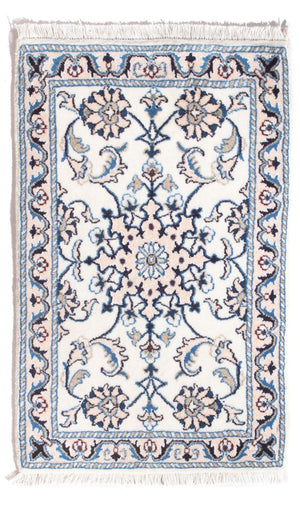 Persisk tæppe - Nain - 90 x 60 cm - creme