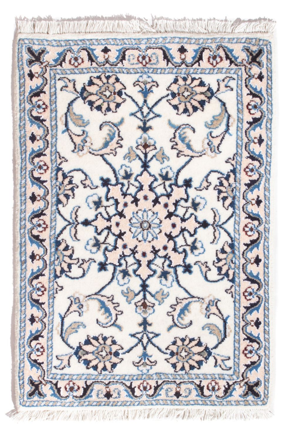 Persisk tæppe - Nain - 90 x 60 cm - creme