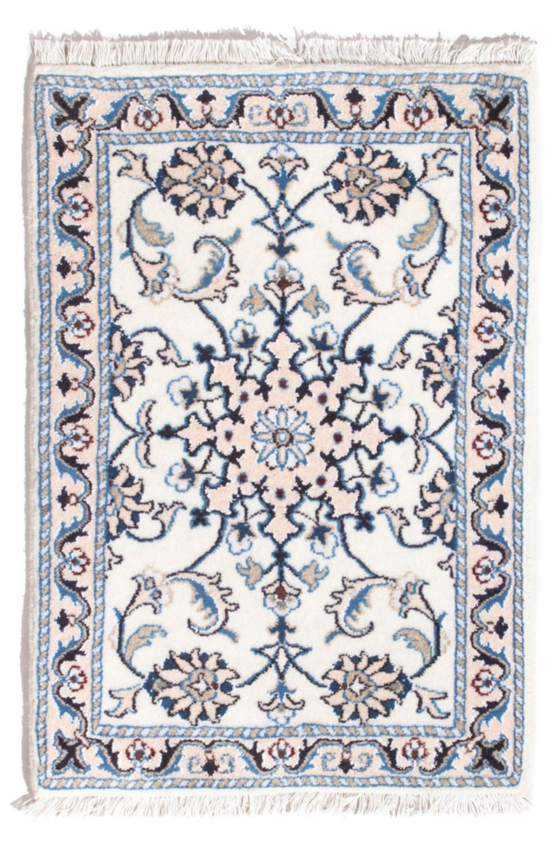 Persisk tæppe - Nain - 90 x 60 cm - creme