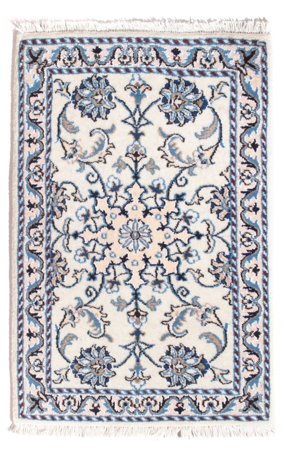 Persisk tæppe - Nain - 90 x 60 cm - creme