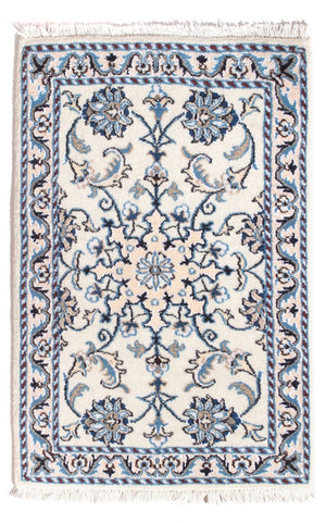 Persisk tæppe - Nain - 90 x 60 cm - creme