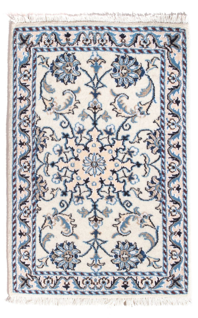 Persisk tæppe - Nain - 90 x 60 cm - creme