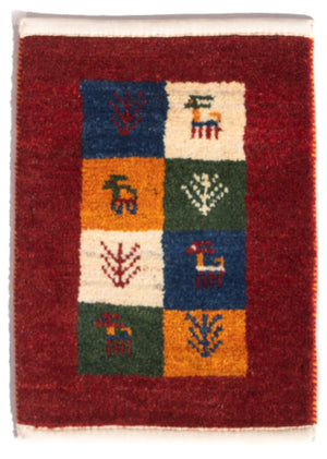 Gabbeh-tæppe - Persisk - 60 x 40 cm - flerfarvet