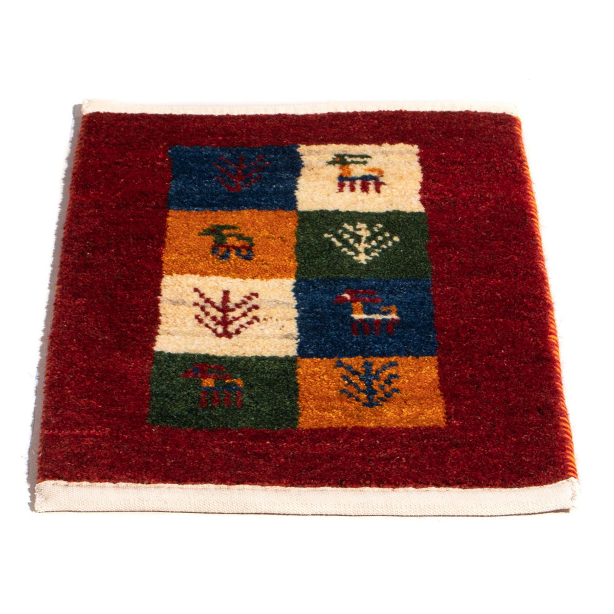 Gabbeh-tæppe - Persisk - 60 x 40 cm - flerfarvet