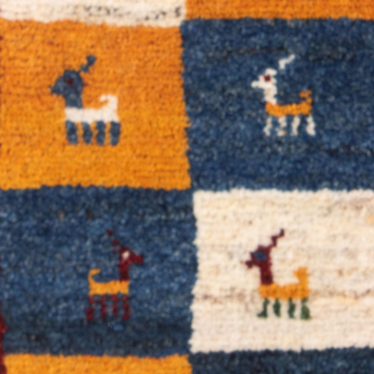 Gabbeh-tæppe - Persisk - 60 x 40 cm - flerfarvet