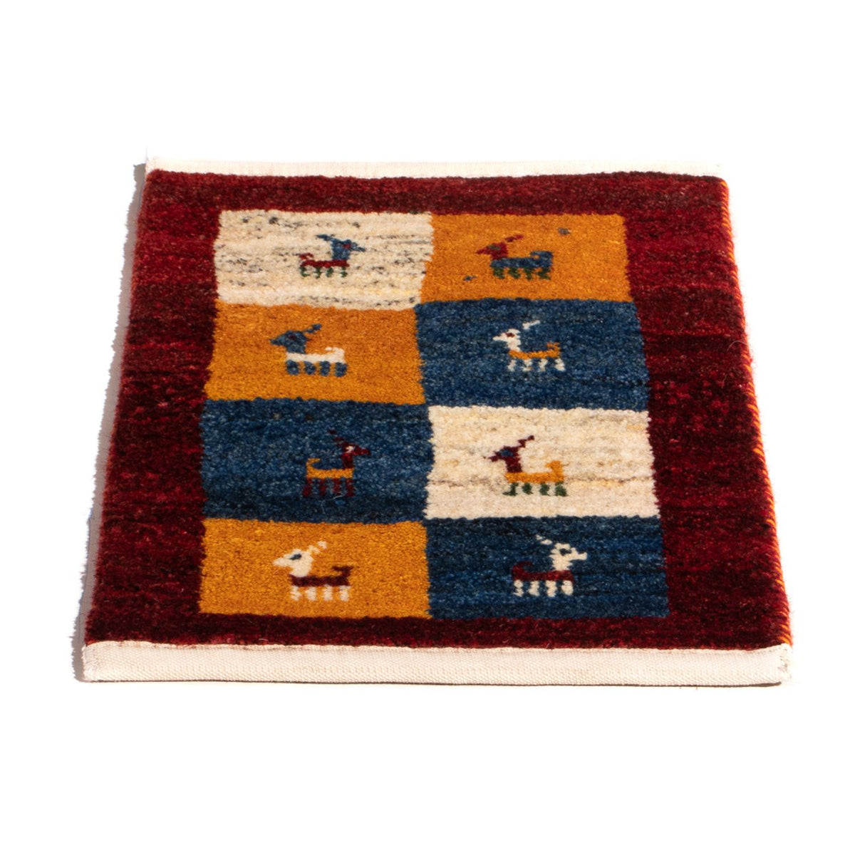 Gabbeh-tæppe - Persisk - 60 x 40 cm - flerfarvet