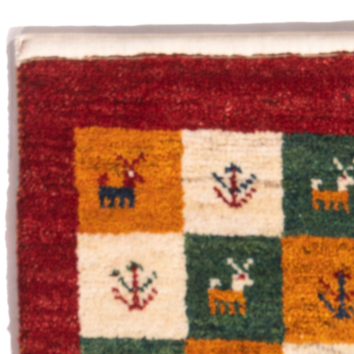 Gabbeh-tæppe - Persisk - 60 x 40 cm - flerfarvet