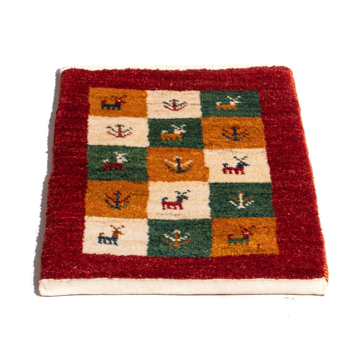 Gabbeh-tæppe - Persisk - 60 x 40 cm - flerfarvet