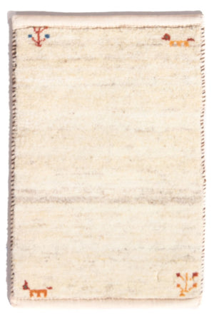 Gabbeh-tæppe - Persisk - 60 x 40 cm - creme