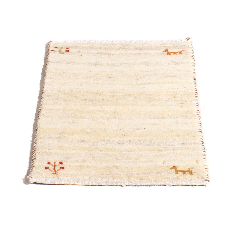 Gabbeh-tæppe - Persisk - 60 x 40 cm - creme
