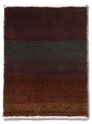 Gabbeh-tæppe - Persisk - 60 x 40 cm - bordeaux rød