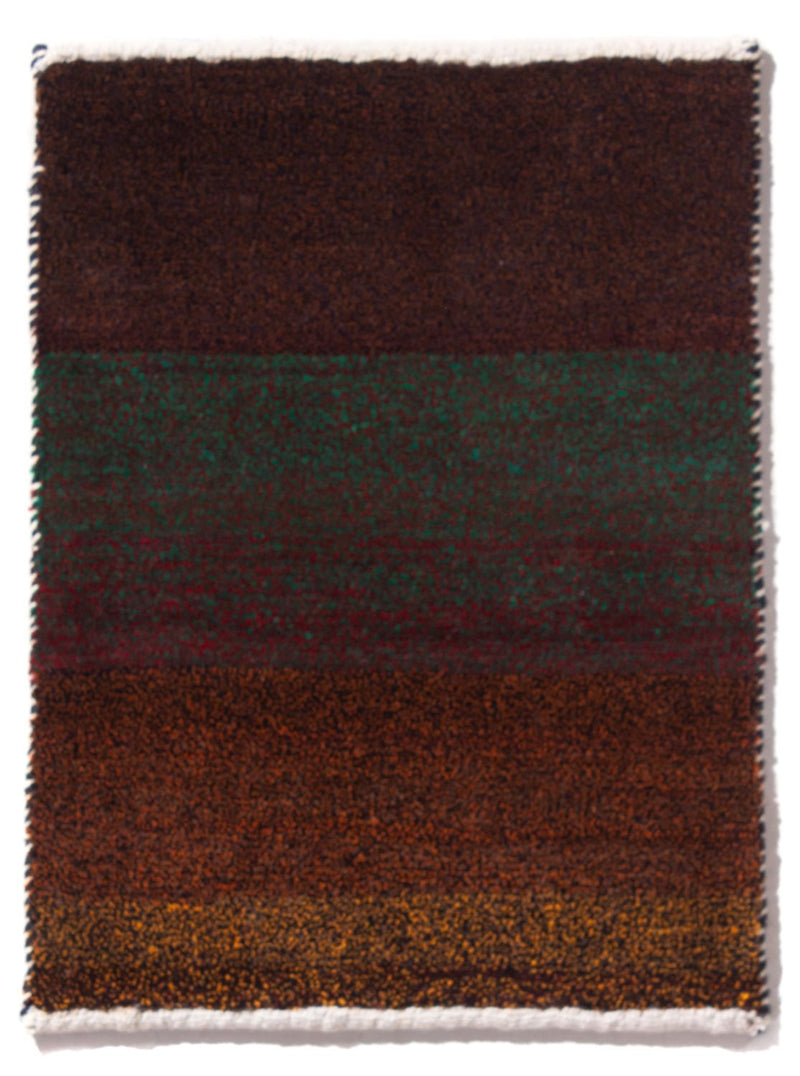 Gabbeh-tæppe - Persisk - 60 x 40 cm - bordeaux rød