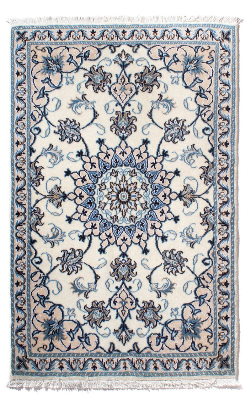 Persisk tæppe - Nain - 139 x 88 cm - creme