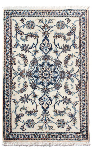 Persisk tæppe - Nain - 139 x 88 cm - creme