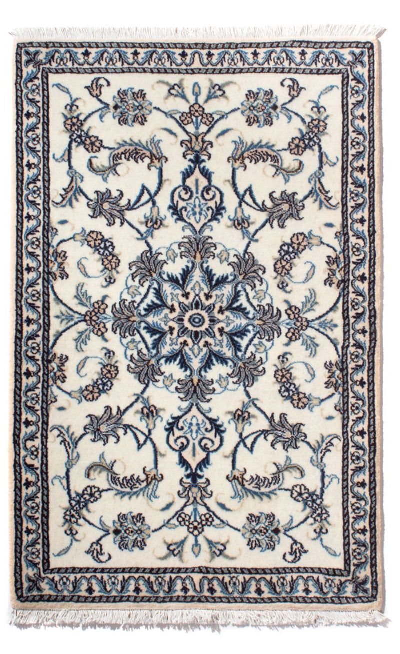 Persisk tæppe - Nain - 139 x 88 cm - creme