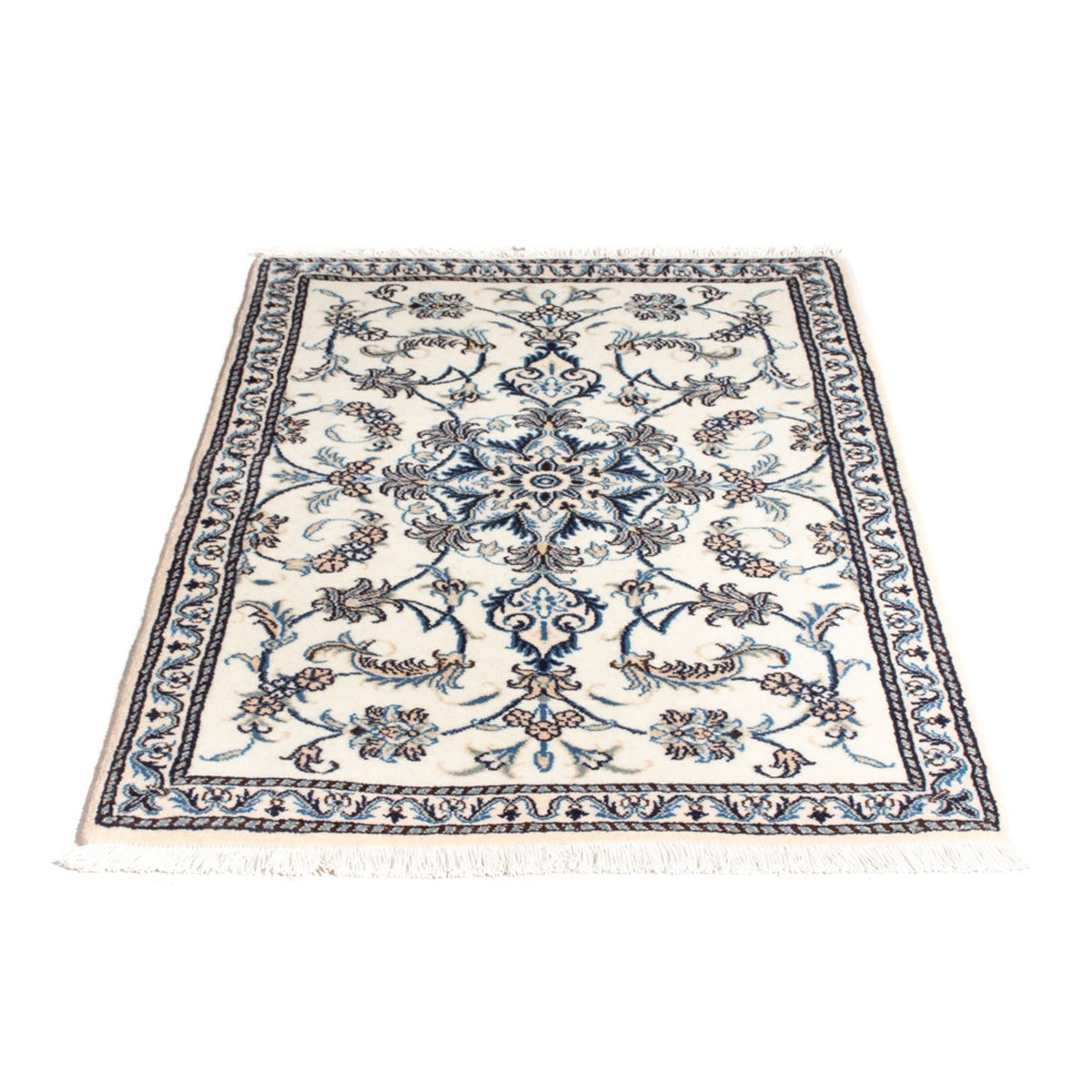 Persisk tæppe - Nain - 139 x 88 cm - creme