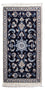 Persisk tæppe - Nain - 140 x 68 cm - mørkeblå
