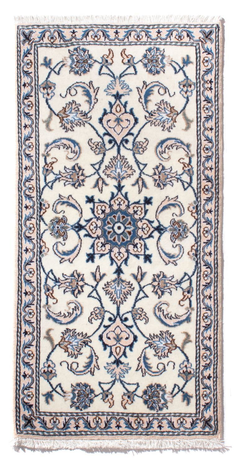 Persisk tæppe - Nain - 137 x 68 cm - creme