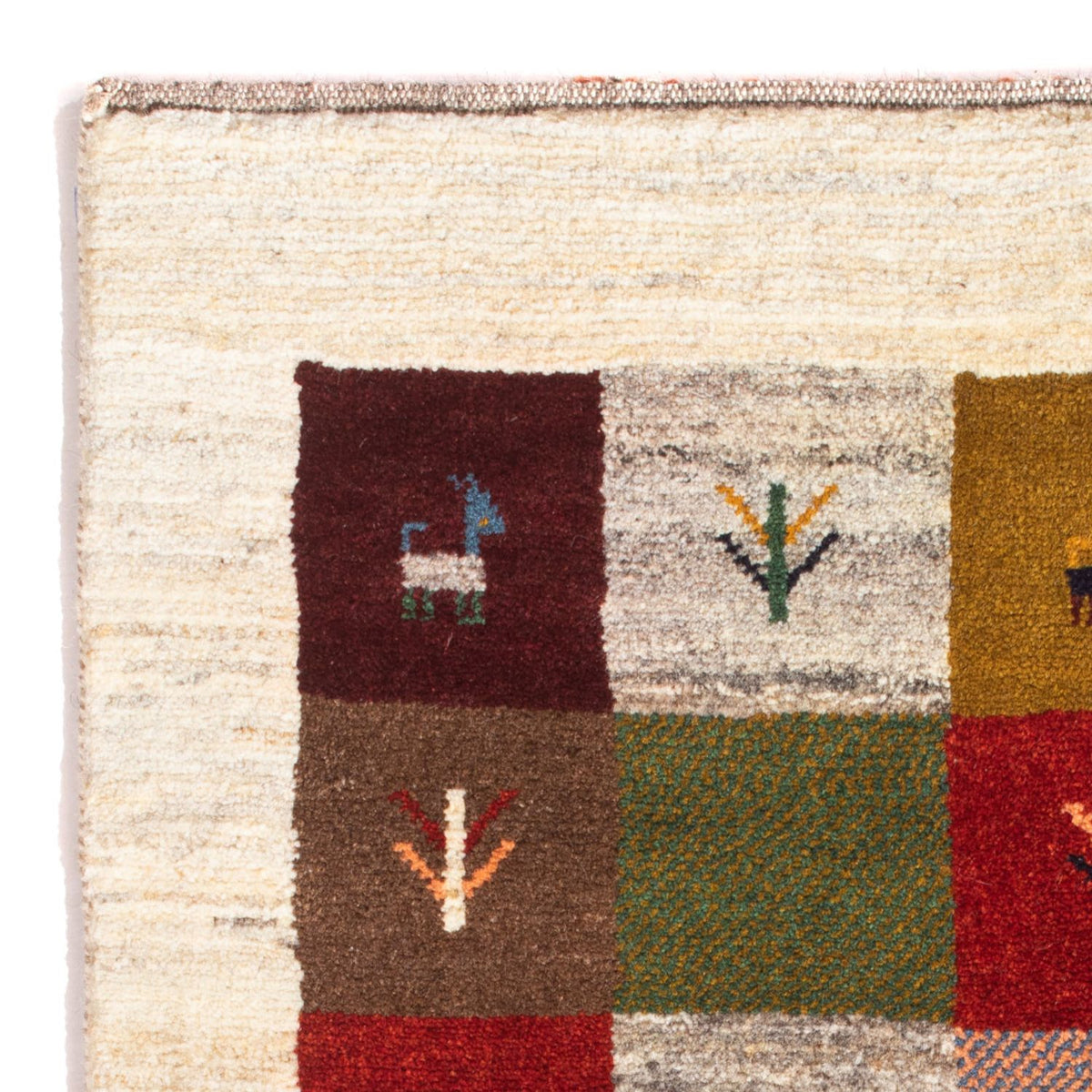 Gabbeh-tæppe - Persisk - 116 x 78 cm - flerfarvet