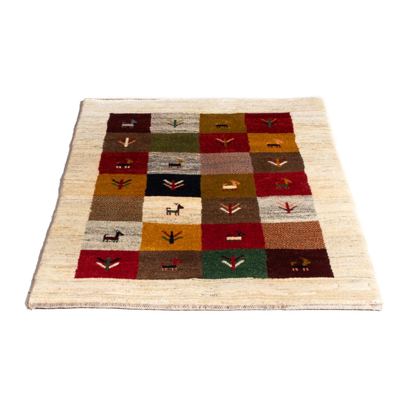 Gabbeh-tæppe - Persisk - 116 x 78 cm - flerfarvet