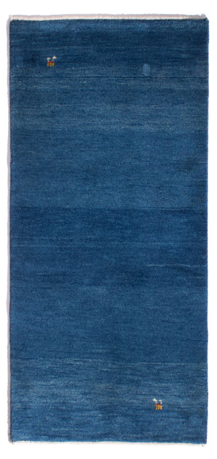 Gabbeh-tæppe - Persisk - 142 x 69 cm - mørkeblå