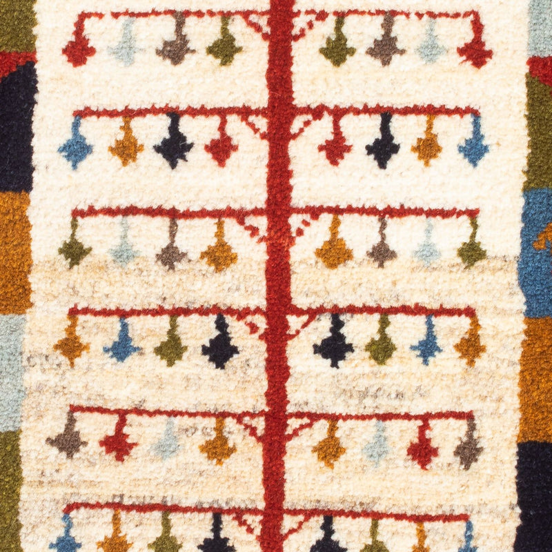 Gabbeh-tæppe - Persisk - 88 x 61 cm - flerfarvet
