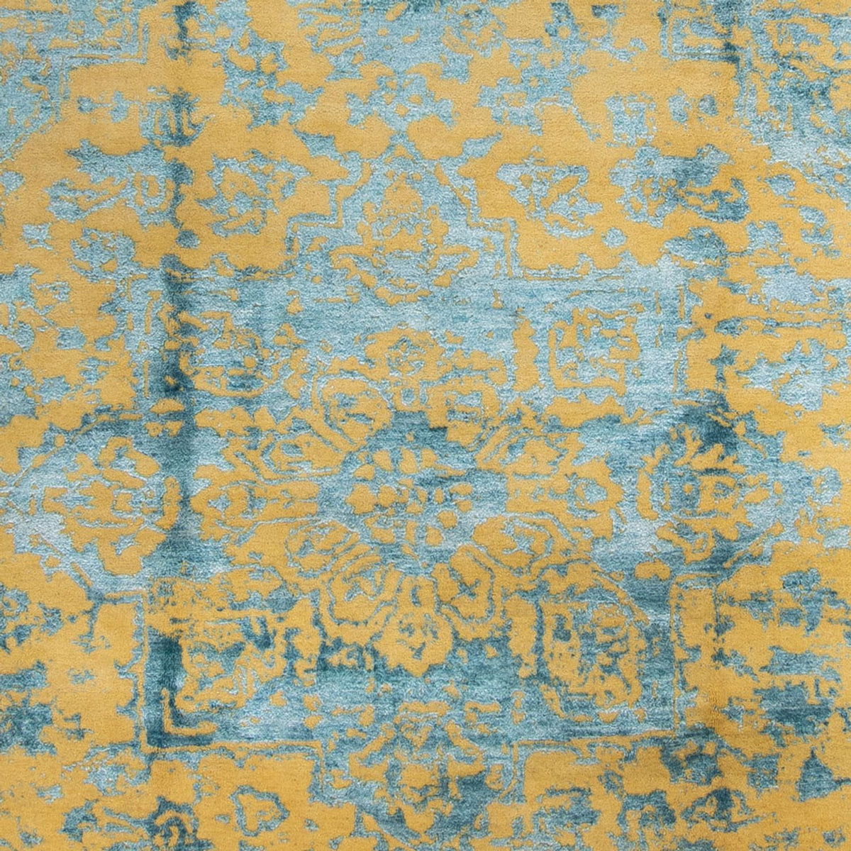 Designer tæppe - 305 x 251 cm - turkis