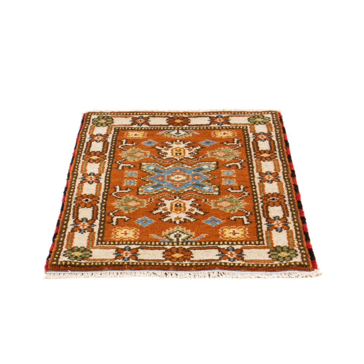 Orientalsk tæppe - 92 x 62 cm - orange